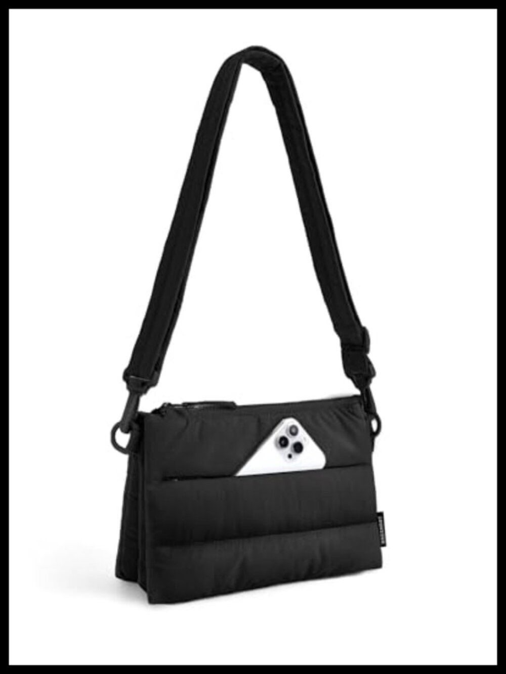 Nylon Crossbody Bag RFID Blocking Puffy Travel Purse 4.3L